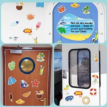 Humorous 26pcs Cruise Door Magnets for Easy Identification