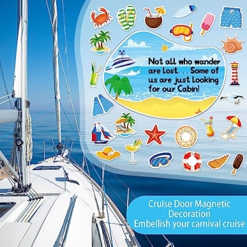 Humorous 26pcs Cruise Door Magnets for Easy Identification