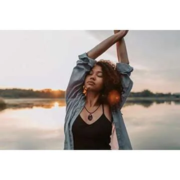 POTESSA Healing Amethyst Necklace for Men & Women