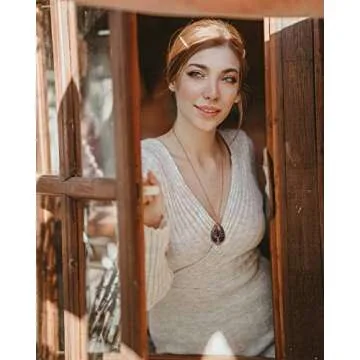 POTESSA Healing Amethyst Necklace for Men & Women