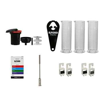 Ilford and Paterson Photographic Film Processing Kit Bundle with Changing Bag (2 Items)