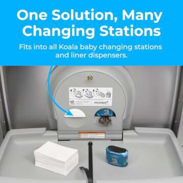 Koala Kare KB150-99 Baby Station Bed Liners - 500 / CS