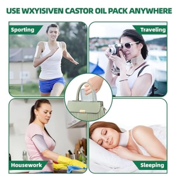 WXYISIVEN Castor Oil Pack Wrap for Health and Comfort