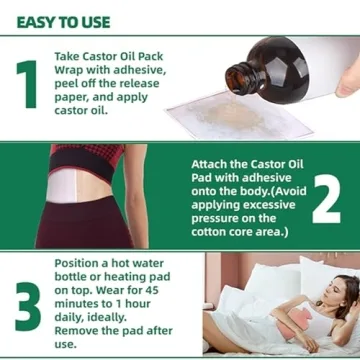 WXYISIVEN Castor Oil Pack Wrap for Health and Comfort