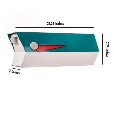 modbox USA Mid-Century Curbside Mailbox in Orange/White