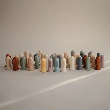 mushie Baby Finger Toothbrush 2-Pack for Gentle Oral Care