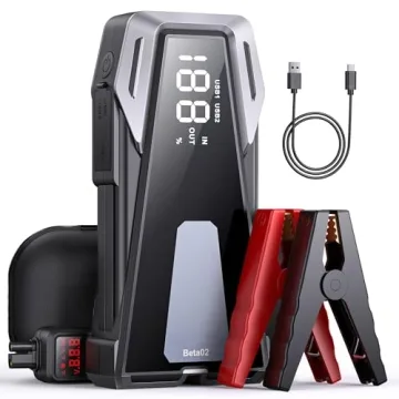 Powerful 3000A Car Battery Jump Starter with Smart Cables
