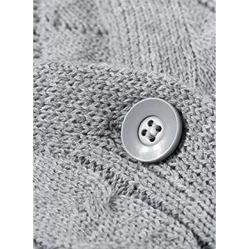 Dearlovers Womens Open Front Casual Long Maxi Cardigans Knit Sweater Outerwear Medium Size Grey