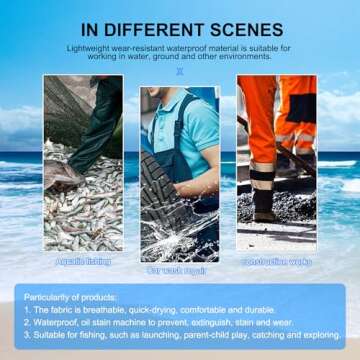 YAOYAO LAND Waterproof Fishing Waders with Boots for Men