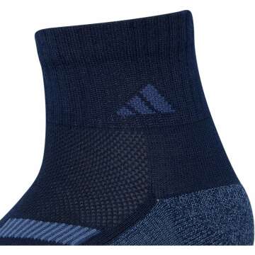 adidas Kids Cushioned Quarter Socks - 6 Pairs