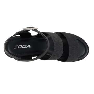 Soda Wedge Sandals - Comfortable Open Toe Stylish Footwear