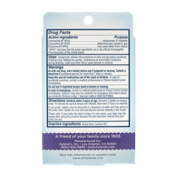 Relieve Baby's Colic with Hyland’s Natural Tablets