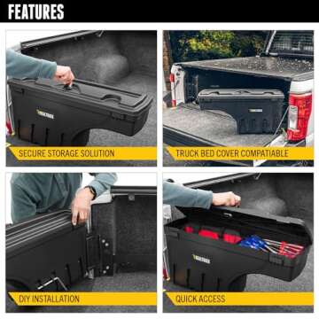 UNDERCOVER SwingCase Truck Bed Storage Box | SC400P | Fits 2007-2021 Toyota Tundra Passenger Side