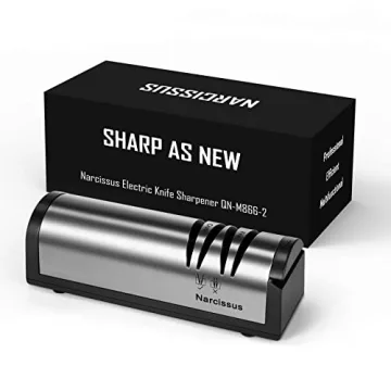 Narcissus 2 Stage Electric Knife Sharpener for Quick Precision