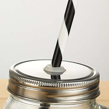 Dakoufish 12 Pack 9 Inch Reusable Plastic Drinking Straws