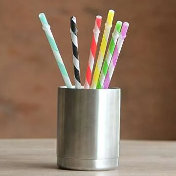 Dakoufish 12 Pack 9 Inch Reusable Plastic Drinking Straws