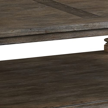 Elegant Benjara Classic Coffee Table with Baluster Legs