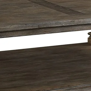 Elegant Benjara Classic Coffee Table with Baluster Legs