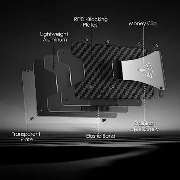 FirstVIP Slim Men's Wallet with ID Holder & RFID Protection