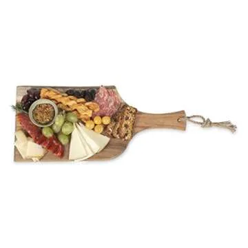 Artisan Acacia 18" Charcuterie Board with Raw Edge