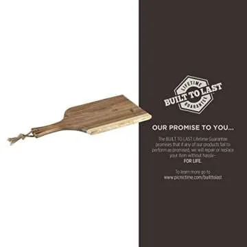Artisan Acacia 18" Charcuterie Board with Raw Edge