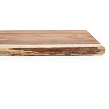 Artisan Acacia 18" Charcuterie Board with Raw Edge