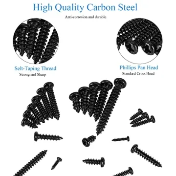 HanTof 625 Pcs Screws Kit - 14 Sizes Durable Assortment
