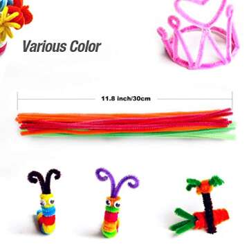 900 Pieces Pipe Cleaners for Joyful Art Creativity