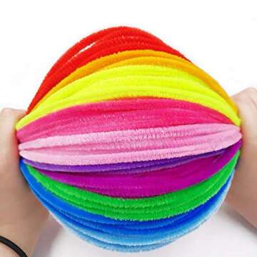 900 Pieces Pipe Cleaners for Joyful Art Creativity