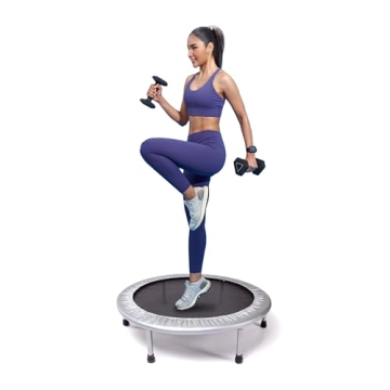 Stamina 36 Inch Foldable Mini Trampoline with MUUV App