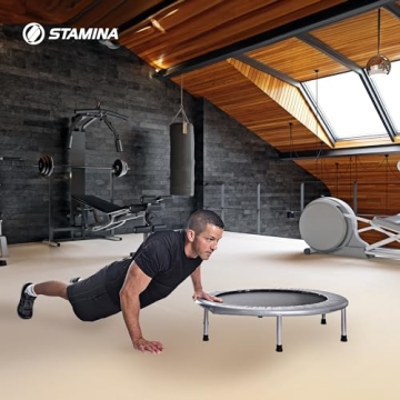 Stamina 36 Inch Foldable Mini Trampoline with MUUV App