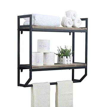 Stylish 2-Tier Wall Mounted Bathroom Shelves