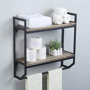 Stylish 2-Tier Wall Mounted Bathroom Shelves