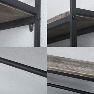 Stylish 2-Tier Wall Mounted Bathroom Shelves