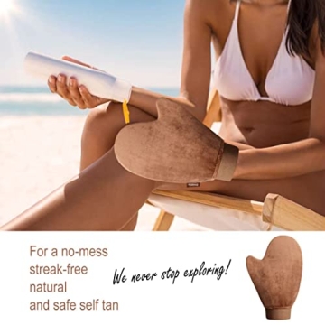 Perfect Streak-Free Tanning with Sanfery Mitt Applicator