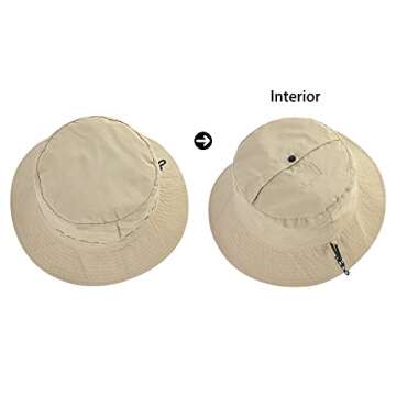 FEICUI Quick Dry Packable UV Protection Bucket Hat