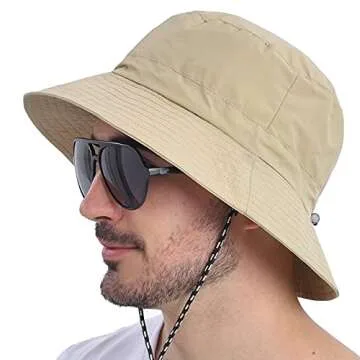 FEICUI Quick Dry Packable UV Protection Bucket Hat
