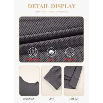 Eytino Plus Size Women's Waffle Knit Sweatshirt