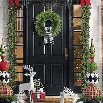 GTIDEA 18 Inch Eucalyptus Wreath for Year-Round Decor