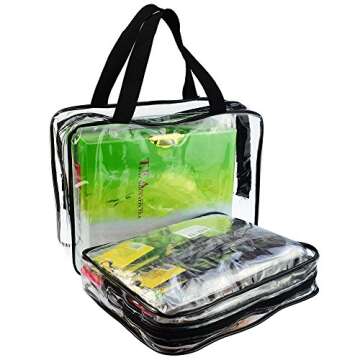Wobe Clear Cosmetics Bag Set for Travel & Organizing