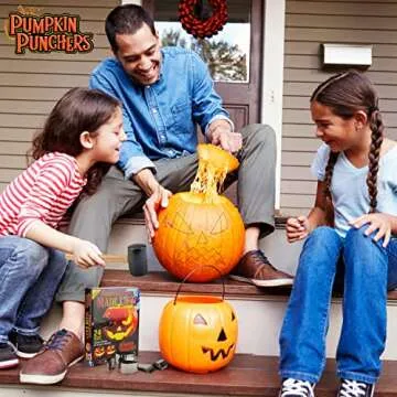 Pumpkin Punchers Pumpkin carving kit for kids | Pumpkin carving tools | Pumpkin carving stencils | Pumpkin carver kit | safe pumpkin tools (24 pieces)