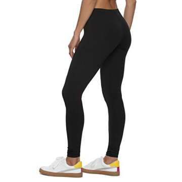 Felina Velvety Super Soft Lightweight Leggings 2-Pack - for Women - Yoga Pants, Workout Clothes (Black, Medium)