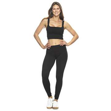 Felina Velvety Super Soft Lightweight Leggings 2-Pack - for Women - Yoga Pants, Workout Clothes (Black, Medium)