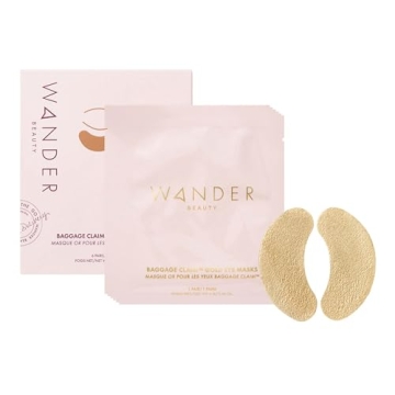 Wander Beauty Baggage Claim Gold Foil Under Eye Patches - Brightening Mask for Dark Circles