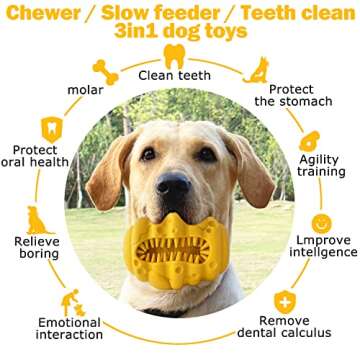 Durable Chew Toys for Large Medium Aggressive Breeds