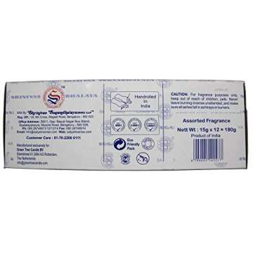 Set of 12 Nag Champa Namaste Positive Vibes Tantra Buddha Blessing Aura Cleansing Chakra Pyramids Reiki Karma Spiritual Healing Traditional Ayurveda by Satya