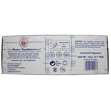 Set of 12 Nag Champa Namaste Positive Vibes Tantra Buddha Blessing Aura Cleansing Chakra Pyramids Reiki Karma Spiritual Healing Traditional Ayurveda by Satya