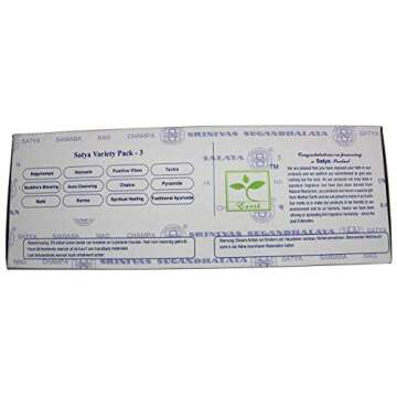 Set of 12 Nag Champa Namaste Positive Vibes Tantra Buddha Blessing Aura Cleansing Chakra Pyramids Reiki Karma Spiritual Healing Traditional Ayurveda by Satya