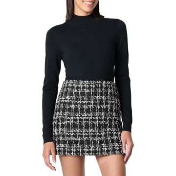 The Drop Women’s Maura Mock Neck Sweater in Black, Plus Size 4X