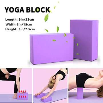 DALV 11-Piece Beginner Yoga Set for Home Fitness